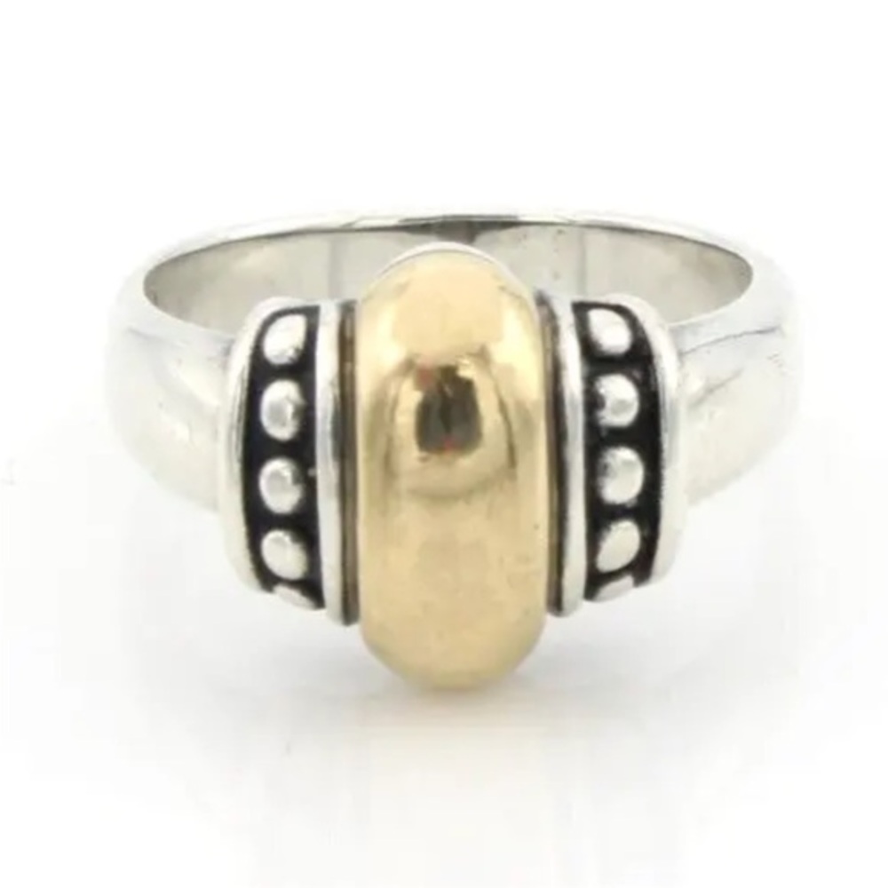 James Avery sterling silver 14k Unisex ring